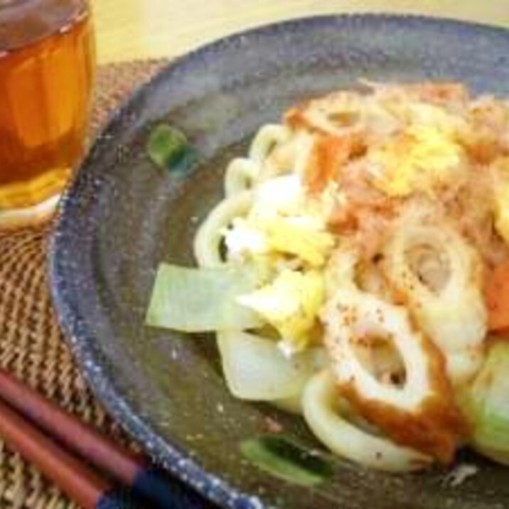 ～和風だしの素で焼きうどん～